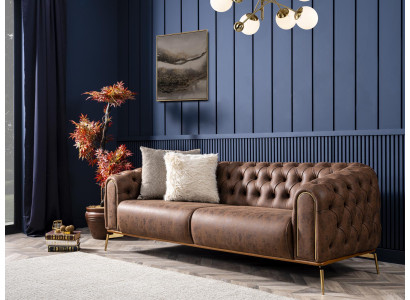 Chesterfield bank 3-zits bank meubels banken bankstellen woonkamer 230 cm