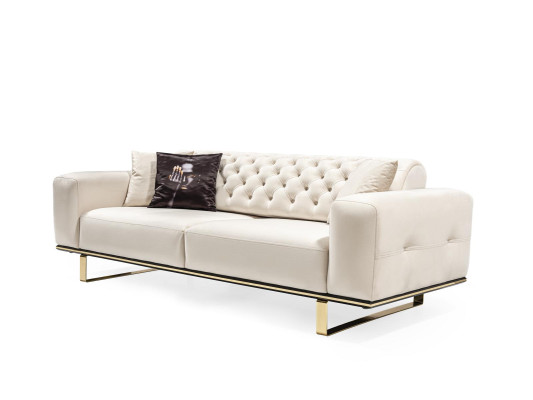 Bankstel 3-zitter woonkamer luxe gestoffeerde designer meubels Chesterfield