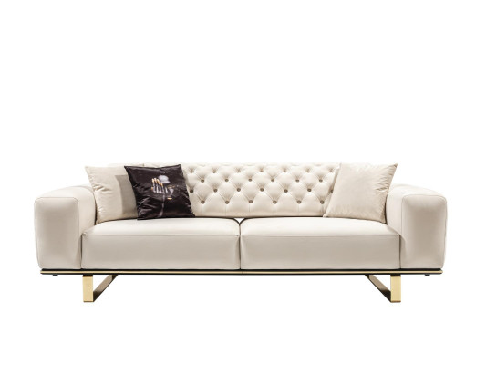 Bankstel 3-zitter woonkamer luxe gestoffeerde designer meubels Chesterfield
