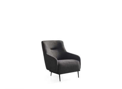 Woonkamer fauteuil Modern gestoffeerd ontwerp Textiel Nieuw grijs Luxe Lounge Club