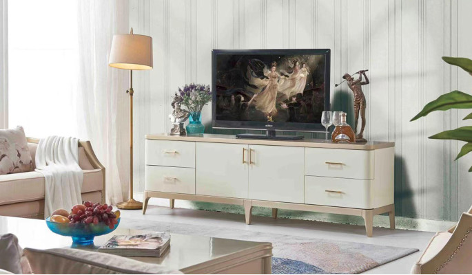 Tv-kast Lowboard Meubels Kasten Woonkamer Sideboard Wit Ladenkast Sideboards