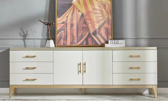 Sideboard Ladenkast Ontwerper Luxe Kasten Hout Wit Ladenkast Kast