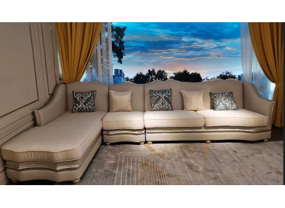 Woonkamer Textiel L-vorm Luxe Bankstellen Bankstellen Hoek Hoekbank Meubels  Woonkamer Textiel L-vorm Luxe Bankstellen Bankstellen Hoek Hoekbank Meubels