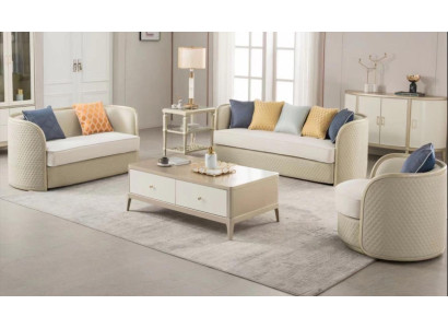 Stoffen bankstel bankstel 3+2+1 zits set Design bank banken modern