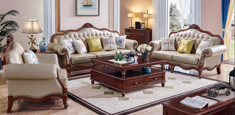 Bankstel 3+2+1 zits set Design banken gestoffeerde banken Moderne