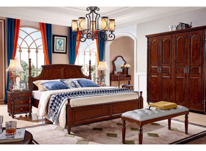 Design slaapkamer 3-delig. Bed 2x nachtkastjes Klassieke beddenset