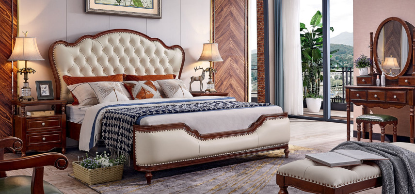 Slaapkamerbed 180x200 2x nachtkastjes 3-delige slaapkamerset luxe
