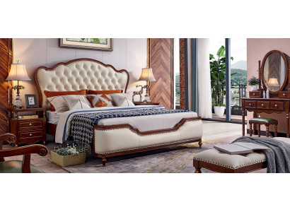 Slaapkamerbed 180x200 2x nachtkastjes 3-delige slaapkamerset luxe