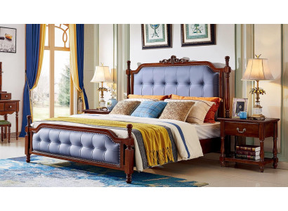 Slaapkamer Bed Nachtkastje Beddenset Houten bedframe Set 3-delig.