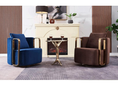 Ronde fauteuil bank roestvrijstalen wachtkamer design meubels