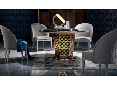 eetgroep eetkamerset ronde tafel 4 stoelen stoelset luxe set