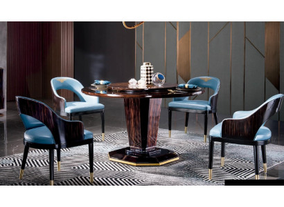 Ontwerpmeubilair eetkamerset Ronde eettafel + 4 stoelen Tafelset