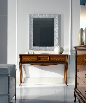 Console nachtkastje slaapkamer bijzettafel modern ontwerp meubilair hout bruin