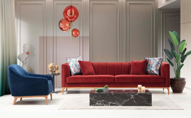 Luxe fauteuil zits woonkamer 1 zit polyester stof Moderne stijl Nieuw