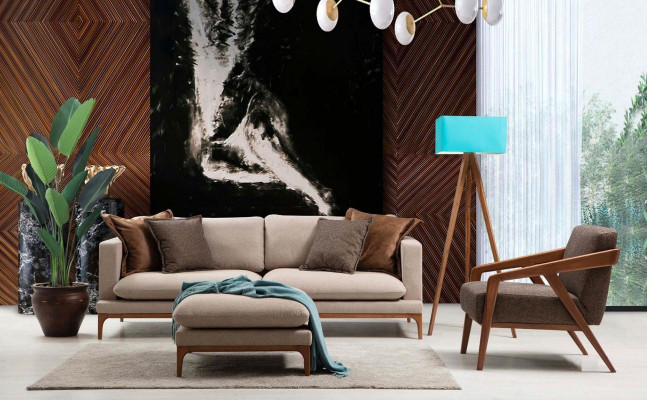 Tweezitsbank 2-zitsbanken Stof Textiel Woonkamer Polyester Moderne Stijl Nieuw  Twee-zitsbank 2-zitsbanken Stof Textiel Woonkamer Polyester Moderne Stijl Nieuw