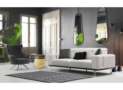 Sofasuite Bank Luxe 3+1 Zitbanken Stoel Stof Ontwerp Zitkussen Meubels Nieuw