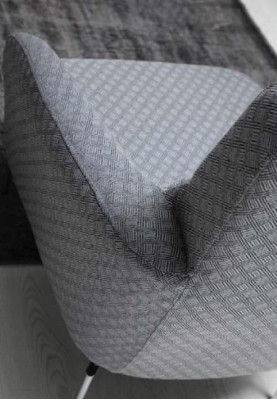 Fauteuil Eenzitter Luxe 1-zits gestoffeerde designerstoel Textiel zitstof Modern