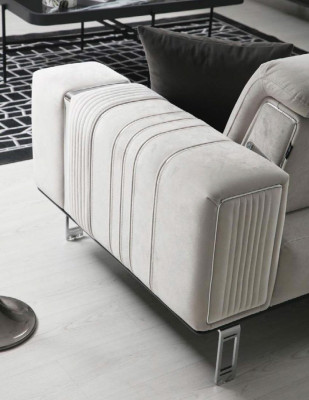 Sofa set luxe bankstel 3+3+1 zitbanken fauteuil stof design meubels nieuw