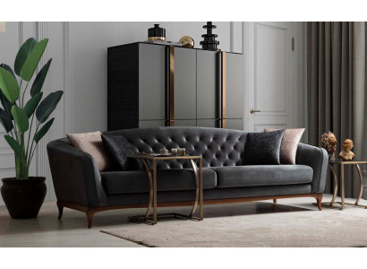 Vierpersoons bank Luxe 4-zits banken Gestoffeerde bank Stoffen bank Modern design Zitplaats