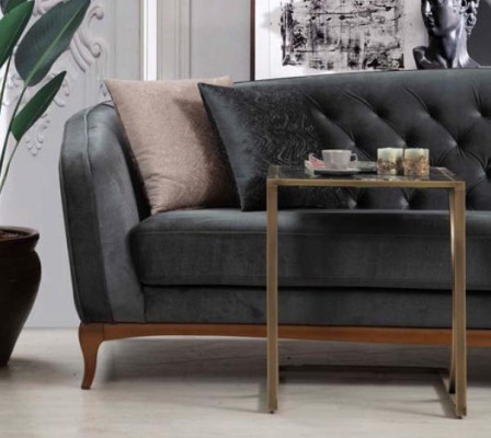 Vierpersoons bank Luxe 4-zits banken Gestoffeerde bank Stoffen bank Modern design Zitplaats