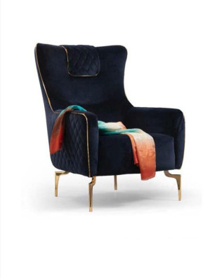 Sofa fauteuil Luxe 1 zits bekledingstoel designer textiel zitstof modern