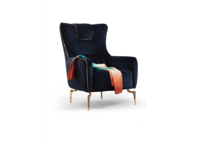 Sofa fauteuil Luxe 1 zits bekledingstoel designer textiel zitstof modern