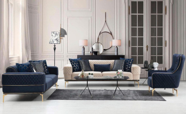 Sofa fauteuil Luxe 1 zits bekledingstoel designer textiel zitstof modern