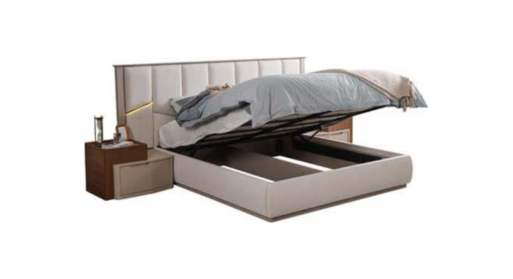 Exclusief tweepersoonsbed Gestoffeerde bedden Slaapkamer Moderne inrichting
