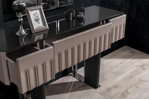 Elegant slaapkamerset Kaptafel Spiegel Luxe meubels 2-delig meubilair