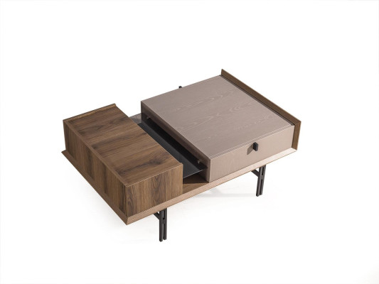 Luxe bruine salontafel Designer salontafels Woonkamertafels