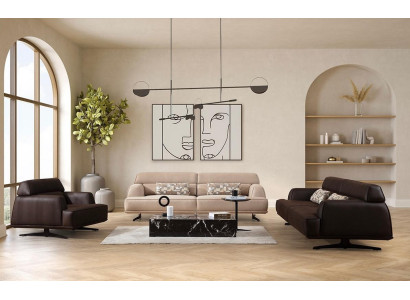 Luxe bankstel bankstel bankstel banken 3 3 1 zits fauteuil Modern leer Nieuw