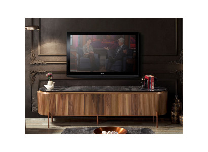 Stijlvol TV-laagbord in bruine kleur Luxe meubels voor woonkamer Nieuwigheid