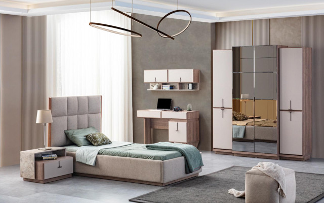 Moderne kinderkamer meubels ontwerper bed bureau wandkast nieuw