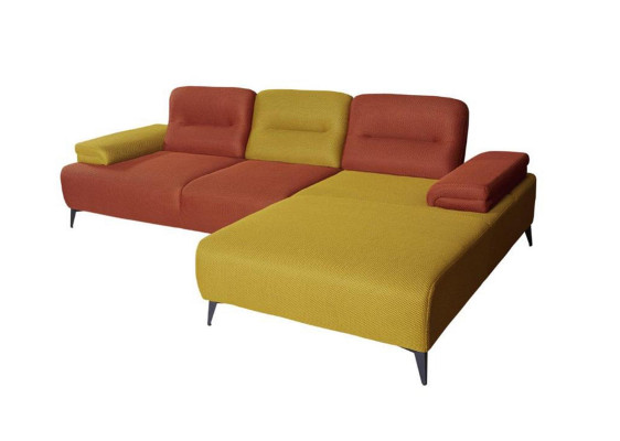 Tweekleurige L-vormige hoekbank Designer woonkamer bank Moderne bankstellen