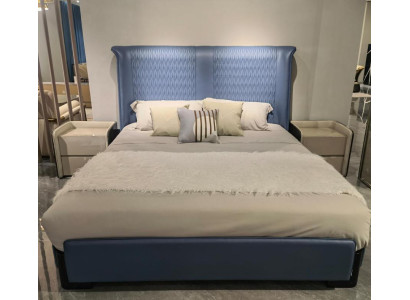 Slaapkamerset Bed 2x Nachtkastje 3 delen. Modern Luxe Bedgroep Nieuw