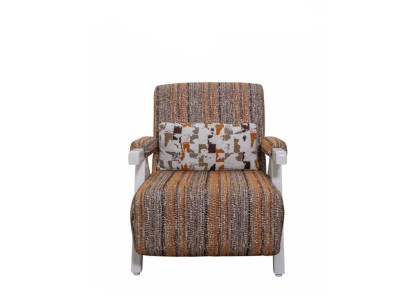 Meerkleurige fauteuil Ontwerper meubels Luxe bekleding Eenzitter