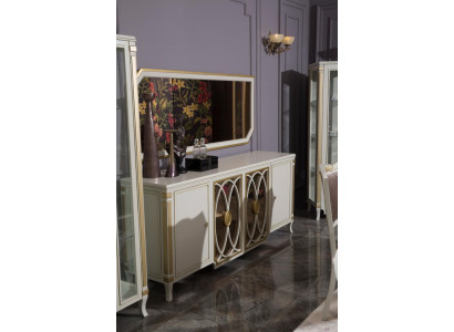 Sideboard Luxus Holz Dressoir Kasten Woonkamer Glaskast Nieuw