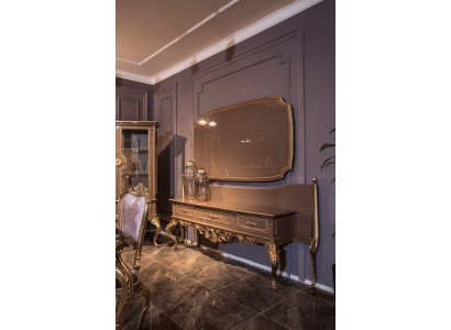 Luxe consoletafels met spiegel, luxueus dressoir, commode, dressoir tafel