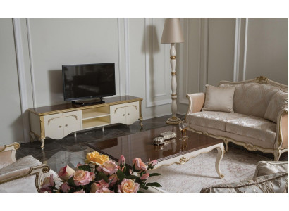 Luxe set salontafel tv-kast bank bank kussenset suite 3-dlg. Nieuw