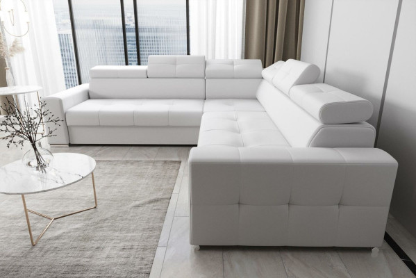 Woonkamer Textiel Lederen Luxe L-vormige Moderne Hoekbank Bank Bekleding Banken Nieuw