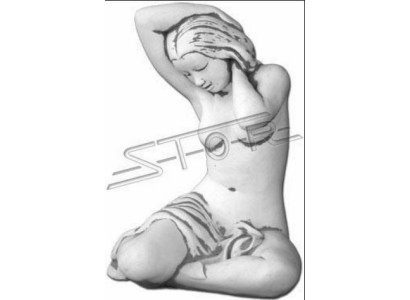 Decoratieve tuin grijs Antieke Stijl Vrouw Figuur Fijne Crete S101023 Decofiguur Tuin
