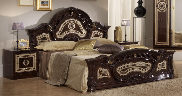 Design slaapkamer 6-delige Slaapkamer Compleet Set Bed Nachtkastje Commode Nieuw