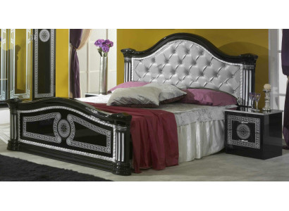 Bed 2x Nightstand 3-piece Bedroom Set Design Luxury Bedroom Chesterfield