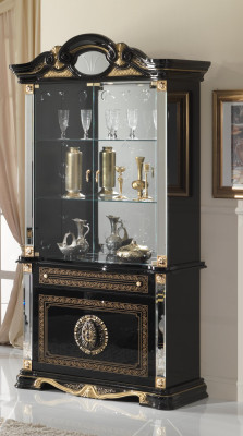 Klassieke kast klassieke vitrine vitrinekast vitrinekasten hout