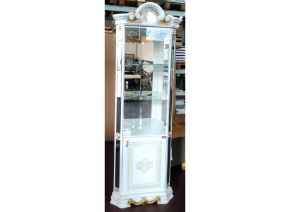 Luxe etalage hoekvitrine glazen kast modern meubel rek klassiek ITALIË