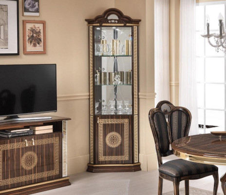 Eckvitrine Kast Hoekkast Kasten Meubels Glaskast Design Meubels Planken Nieuw