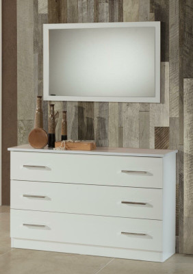 Schminktafels Console Tafel Dressoir Kamer Hout Spiegel + Commode 2-delig Set