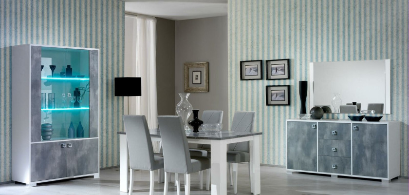 Moderne eettafel Tafel Houten tafels 160x90cm Eetkamer Gemaakt in Italië Design Nieuw