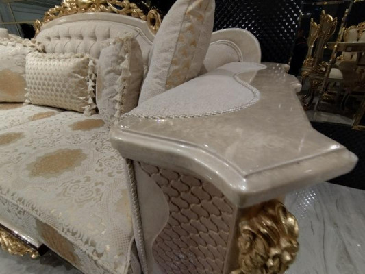 Bankstel 3311-zits bank woonkamerset Chesterfield fauteuil textiel Nieuw
