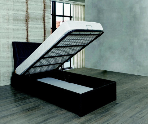 Bed tienerkamer kinderkamer ontwerp meubels bedden slaapkamer bruin
